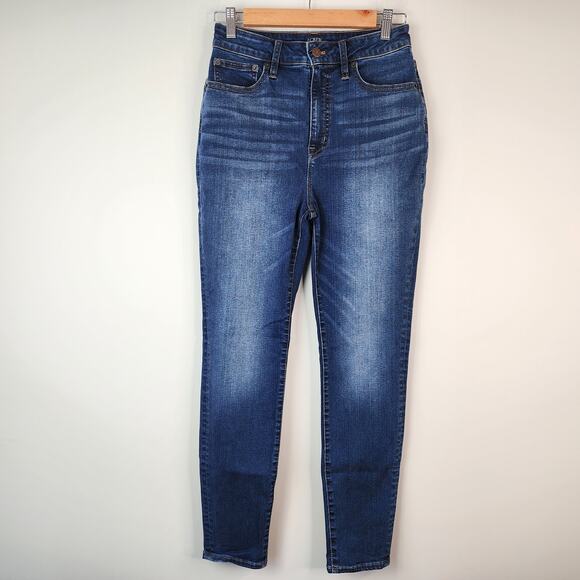 J. Crew Factory Curvy High Rise Skinny Jeans Medium Wash Stretch Denim 28 - Picture 11 of 11